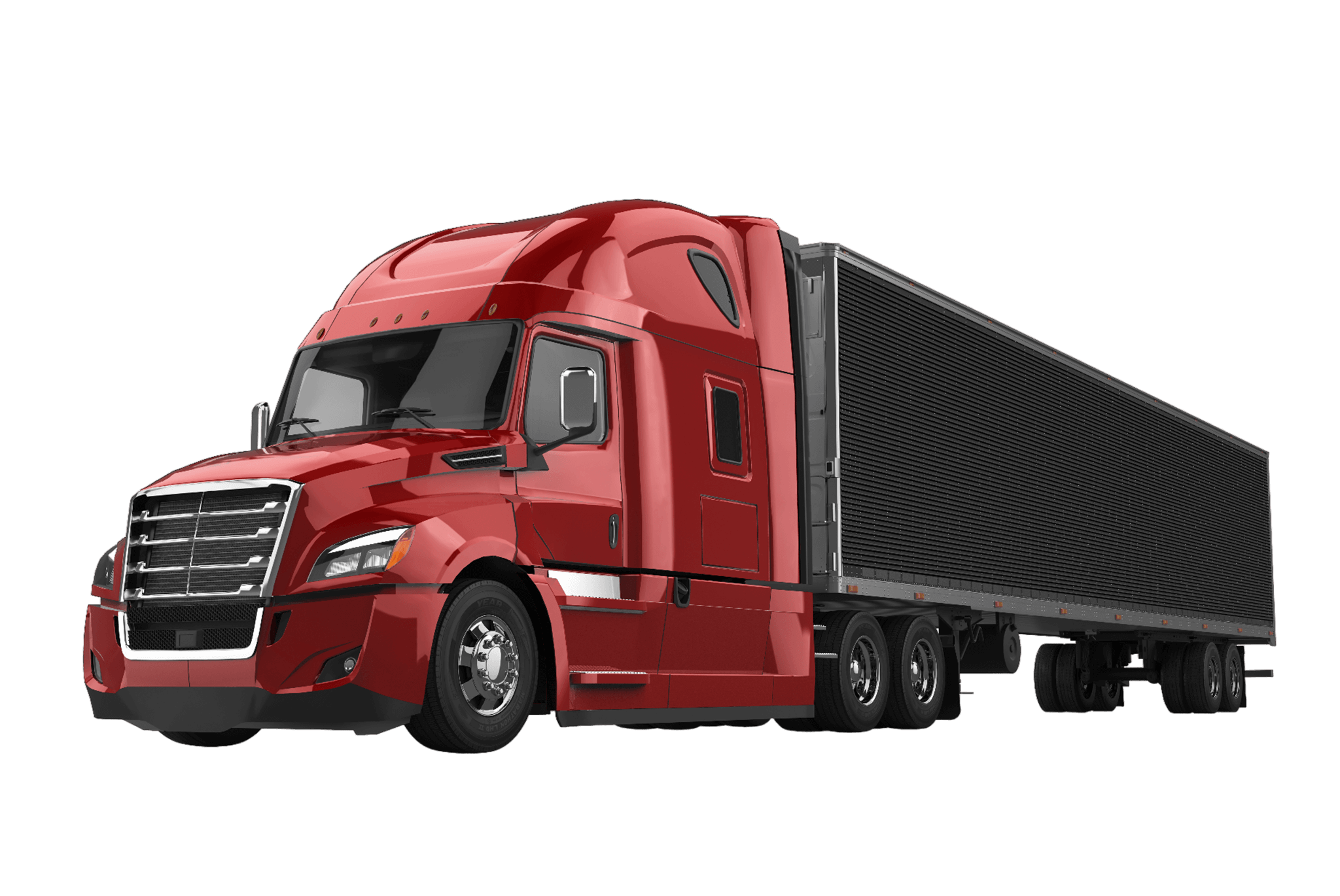 Red Semi Truck